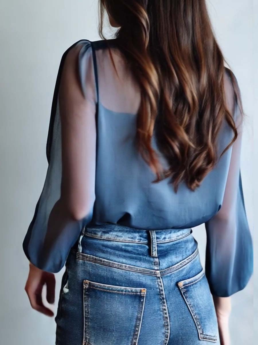 Women's Floral Boho Blouse with Relaxed Flowy Fit - photo 3