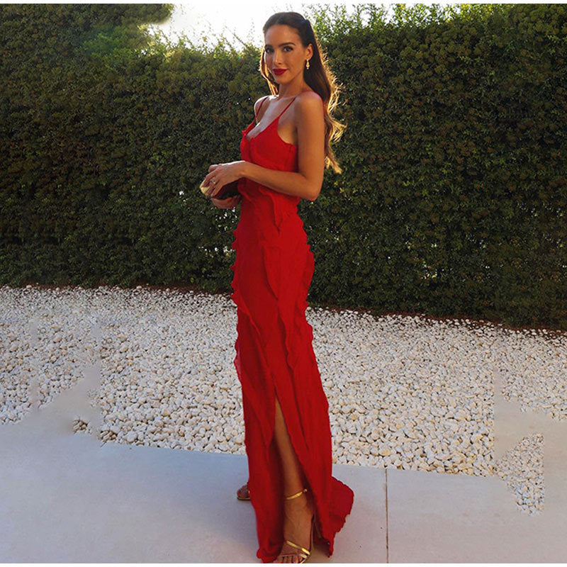 Women's Ruffled Evening Gown for Formal Events - photo 5