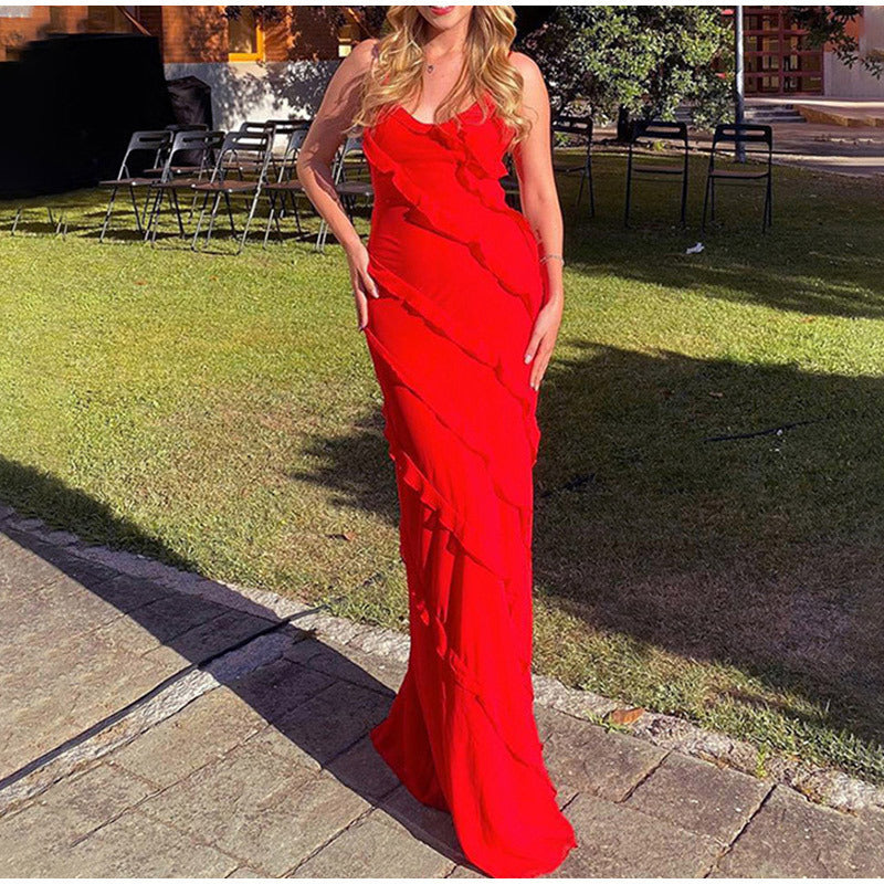 Women's Ruffled Evening Gown for Formal Events - photo 8