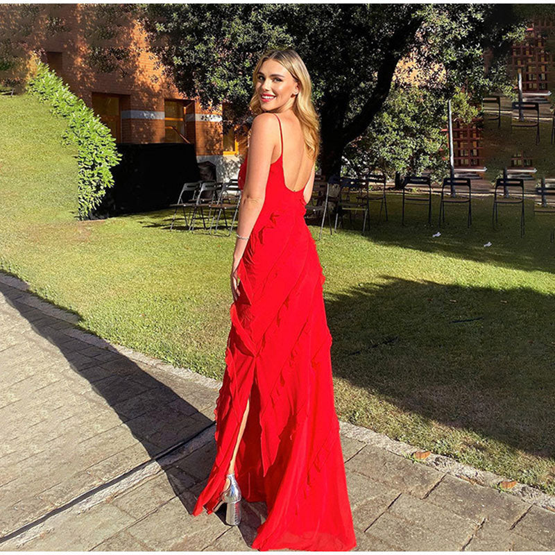 Women's Ruffled Evening Gown for Formal Events - photo 9