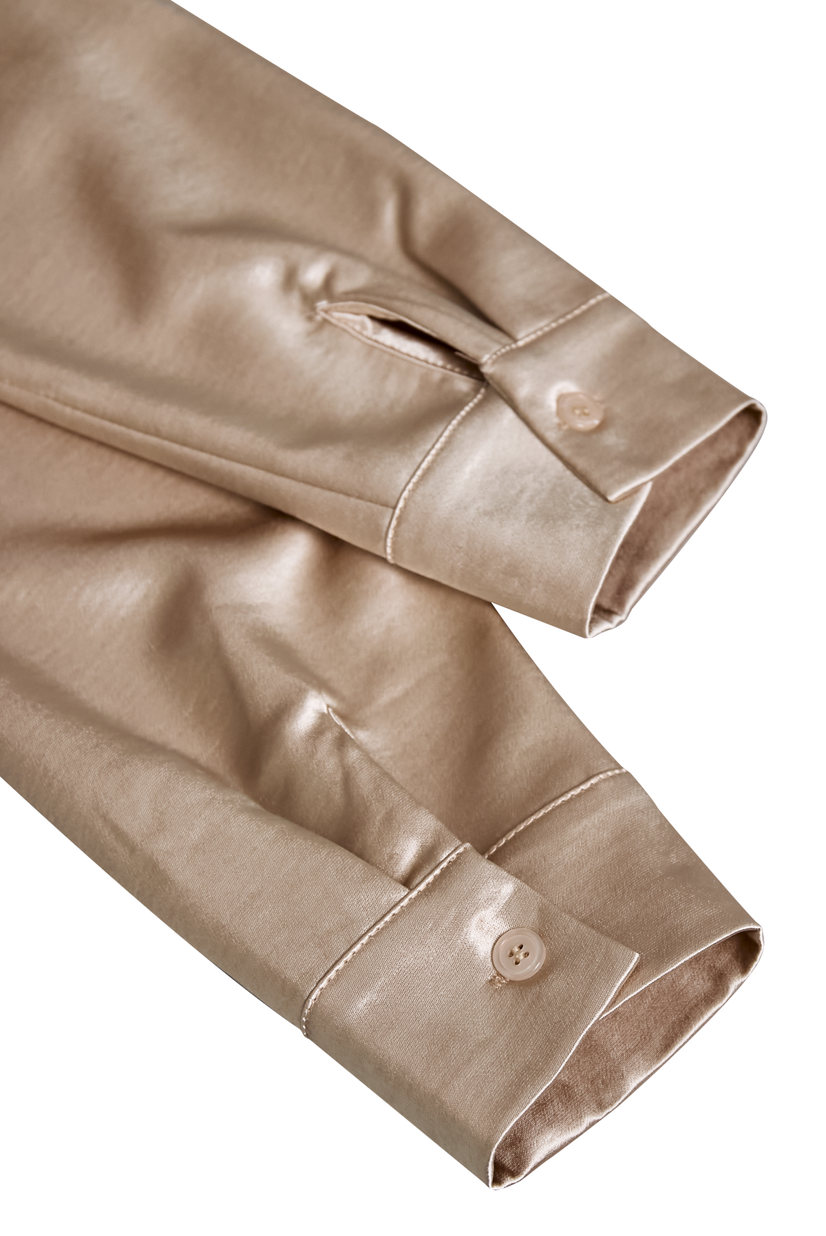 Silvia - Women's Satin Blouse with Cowl Neck