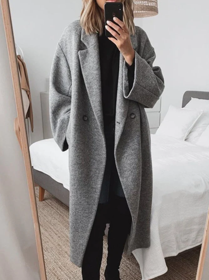 Madeline - Women's Long Comfortable Coat (Plus Size Available) - photo 3