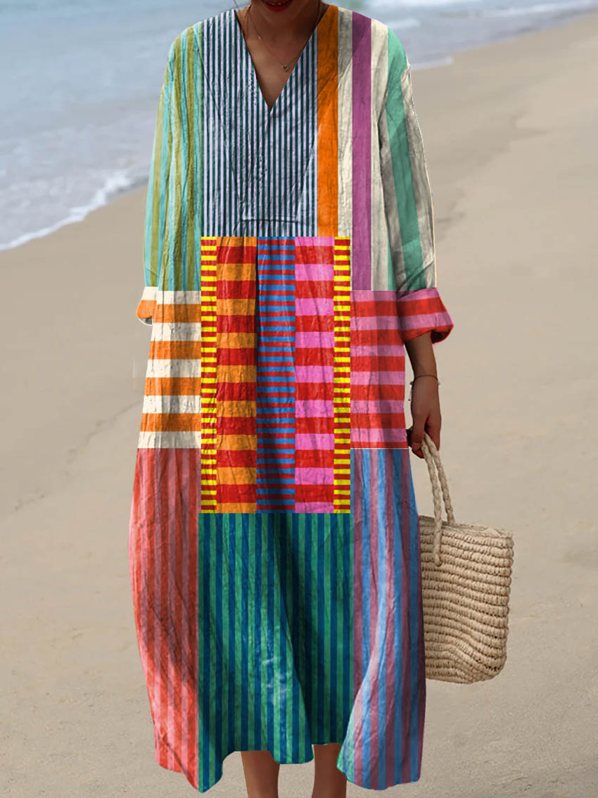 Women's Bohemian Art Dress with Unique Patterns - photo 1