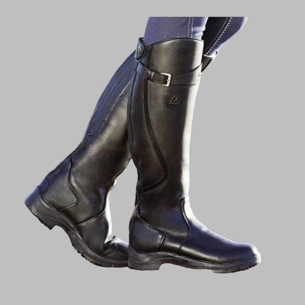 Caitlyn - Women's Leather Hiking Boots with Strap - photo 2