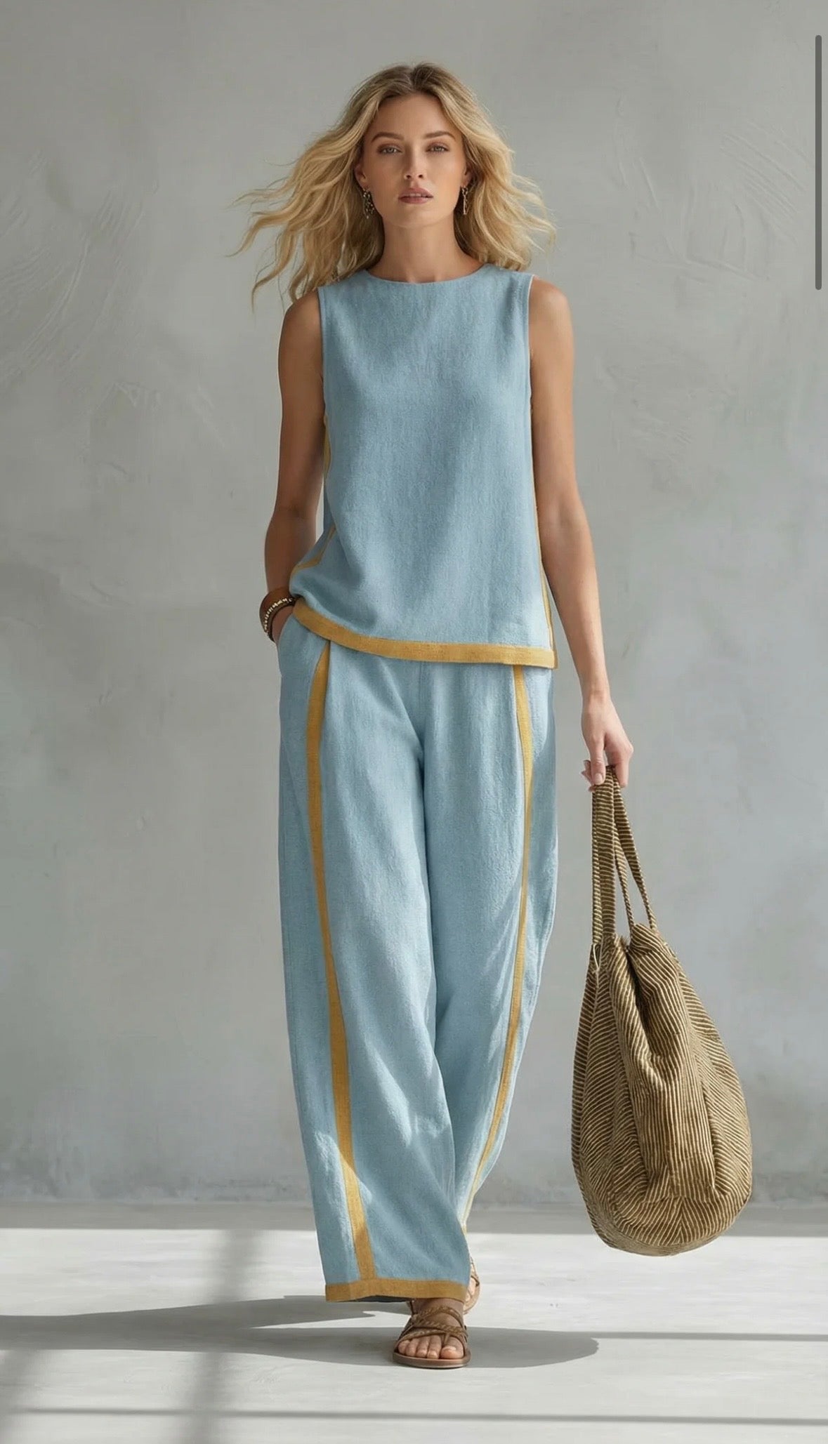Leila™ | Elegant Cotton & Linen Suit - photo 8