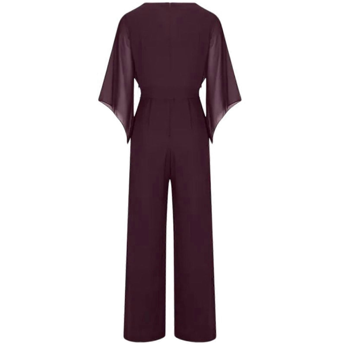Women's Chiffon Sleeve Wide Leg Wedding Guest Jumpsuit - photo 12