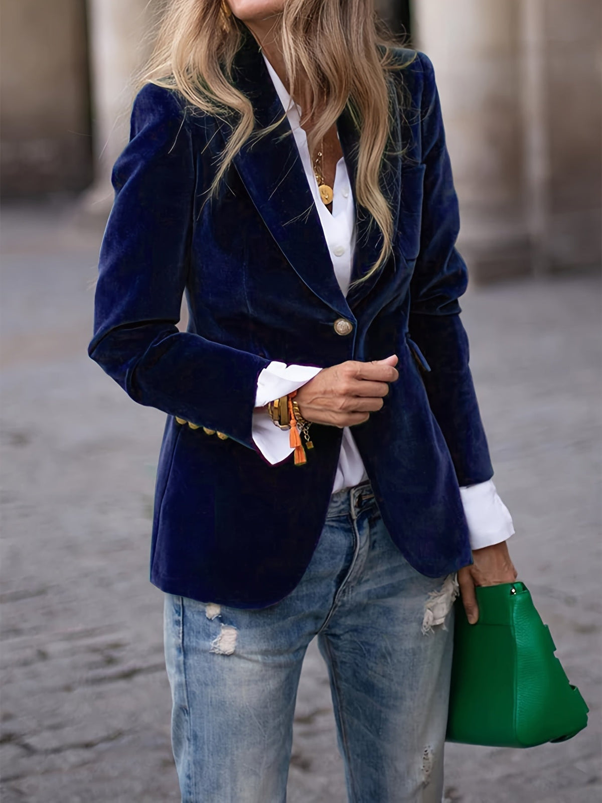 Selena - Women's Classic Button-Up Casual Blazer - photo 3
