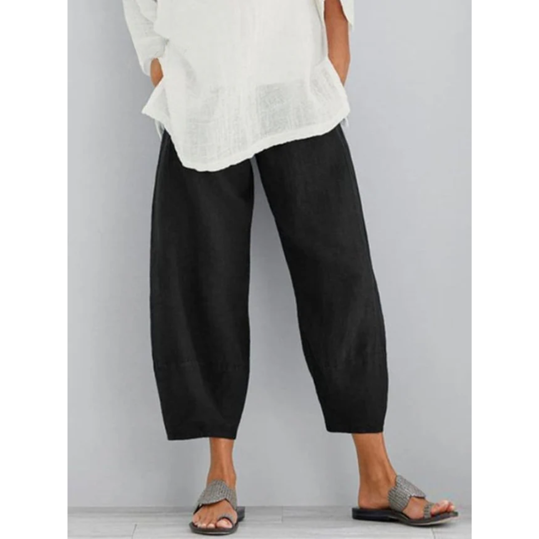 Women's Linen Relaxed Fit Lounge Pants for Summer