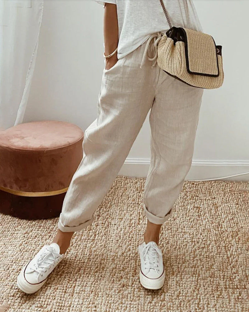 Pantaloni confortabili din bumbac respirabil | Absorb umezeala