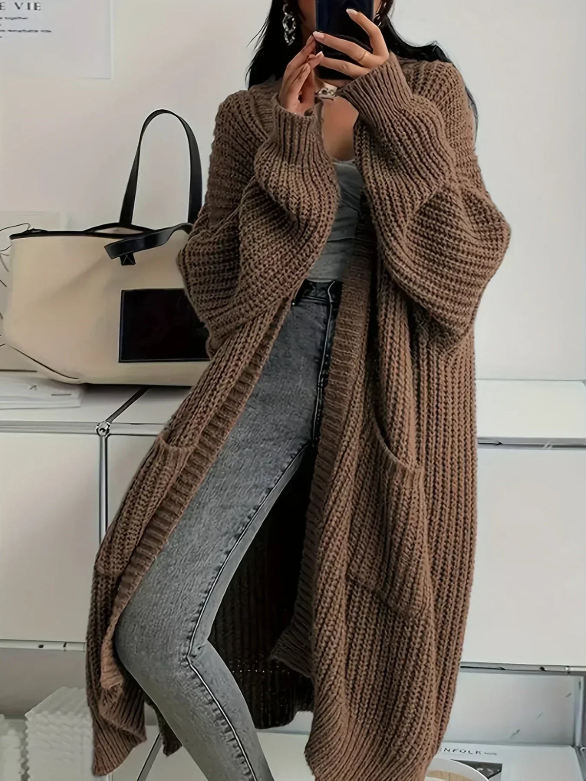 Women's Long Oversized Cardigan