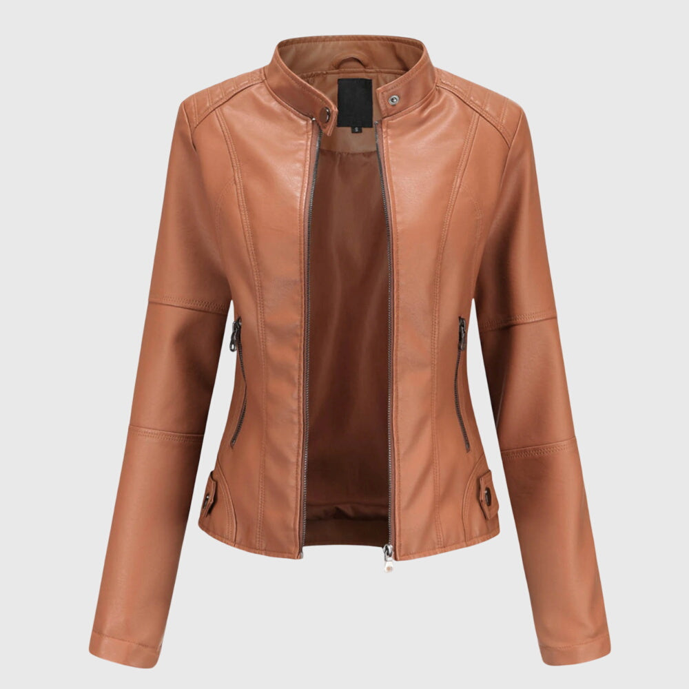 Giorgina - Giacca in pelle elegante da donna