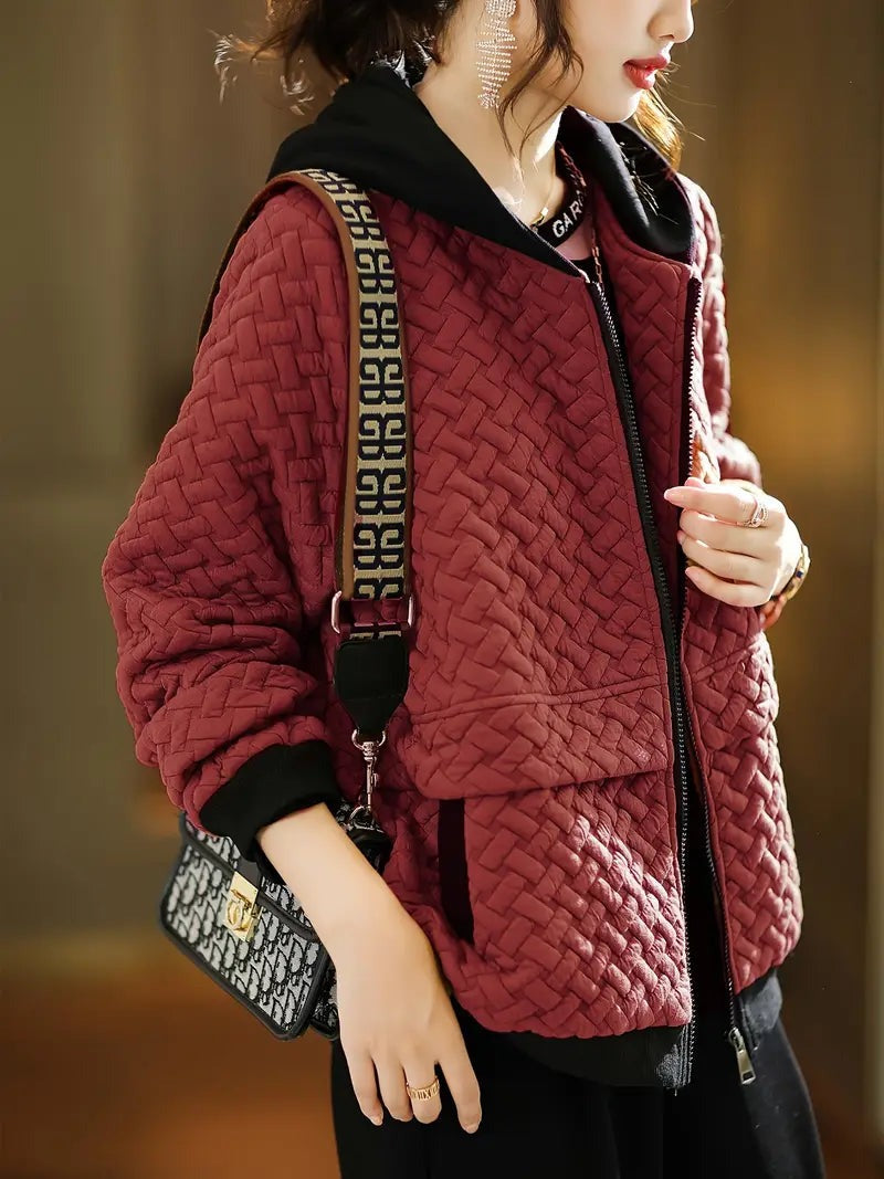 Mirelle - Lightweight Quilted Hoodie Coat for Women - photo 10