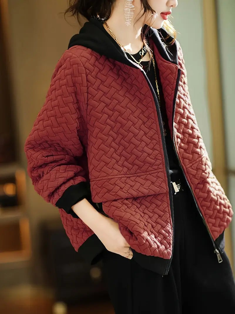 Mirelle - Lightweight Quilted Hoodie Coat for Women - photo 7