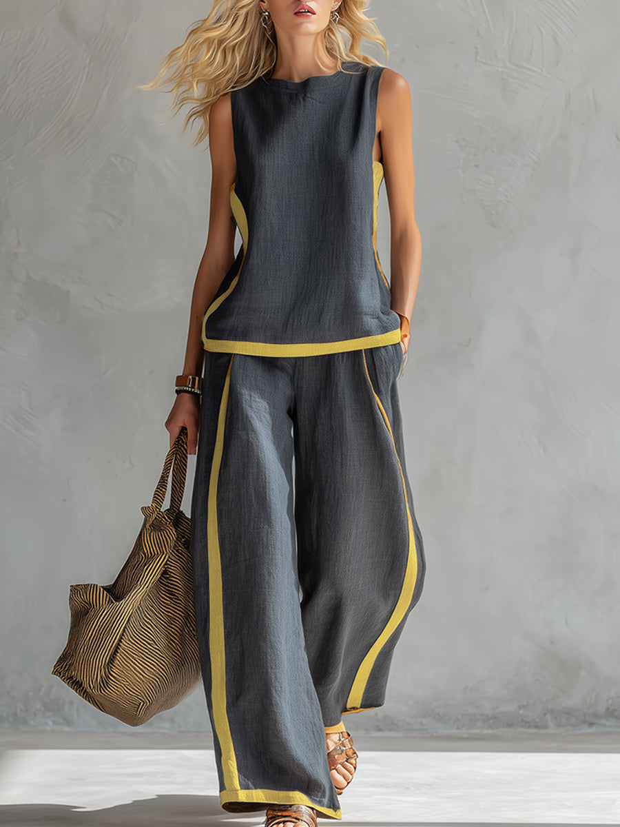 Leila™ | Elegant Cotton & Linen Suit - photo 3