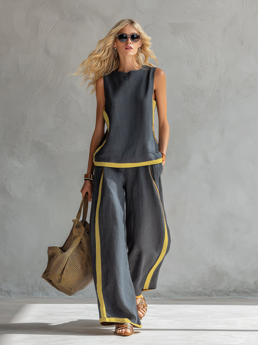 Leila™ | Elegant Cotton & Linen Suit - photo 2