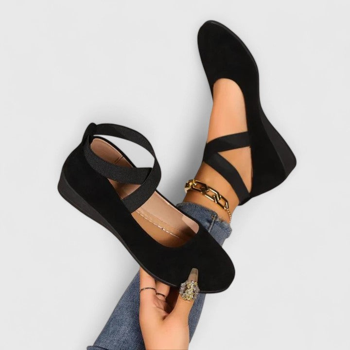 Women's Orthopedic Wedge Sandals with Adjustable Cross Straps - photo 1