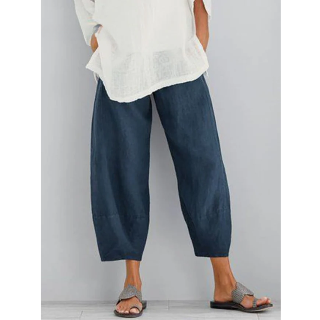 Women's Linen Relaxed Fit Lounge Pants for Summer