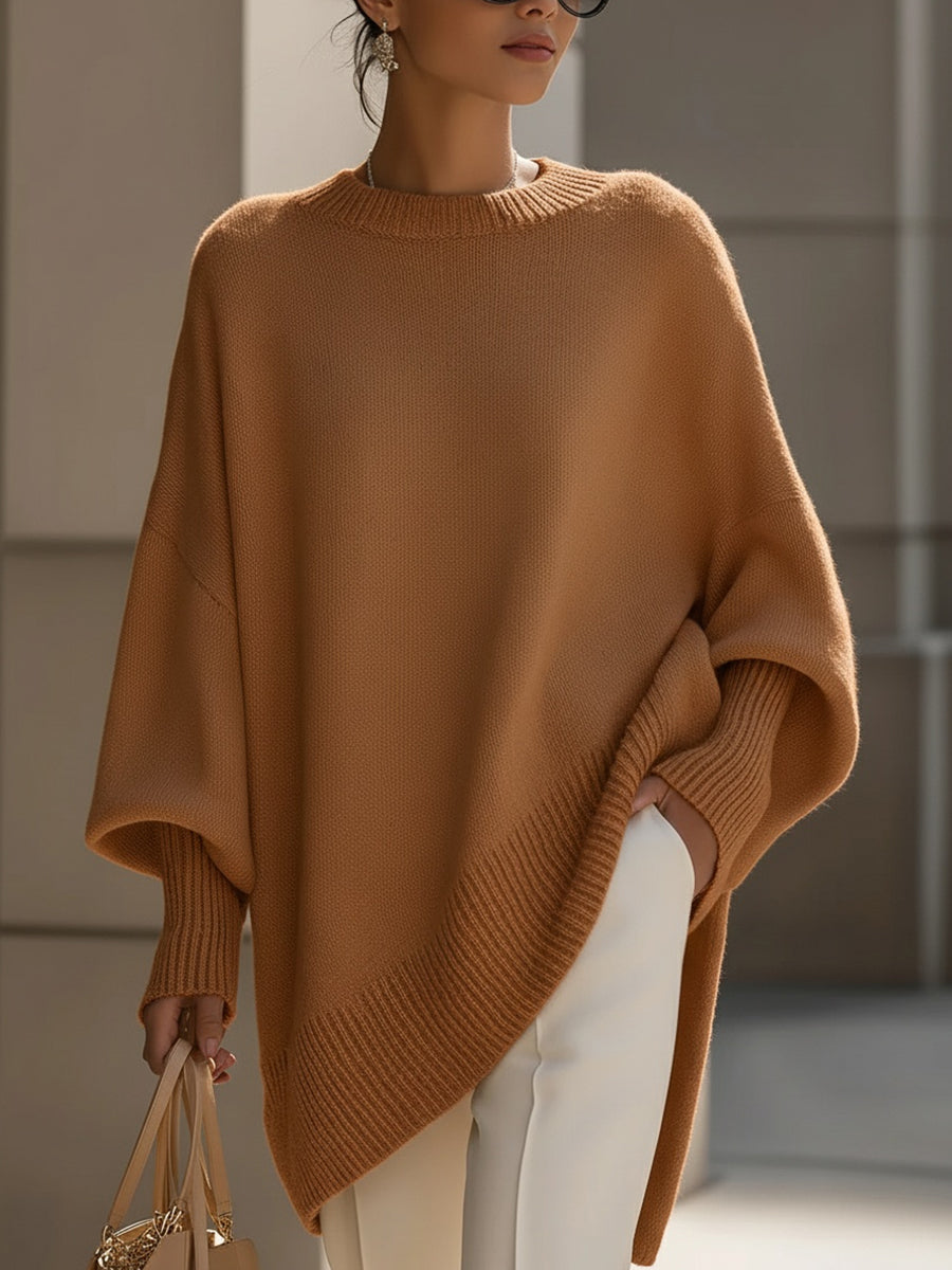 Women's Oversized Knit Pullover for Warm Layering - photo 4
