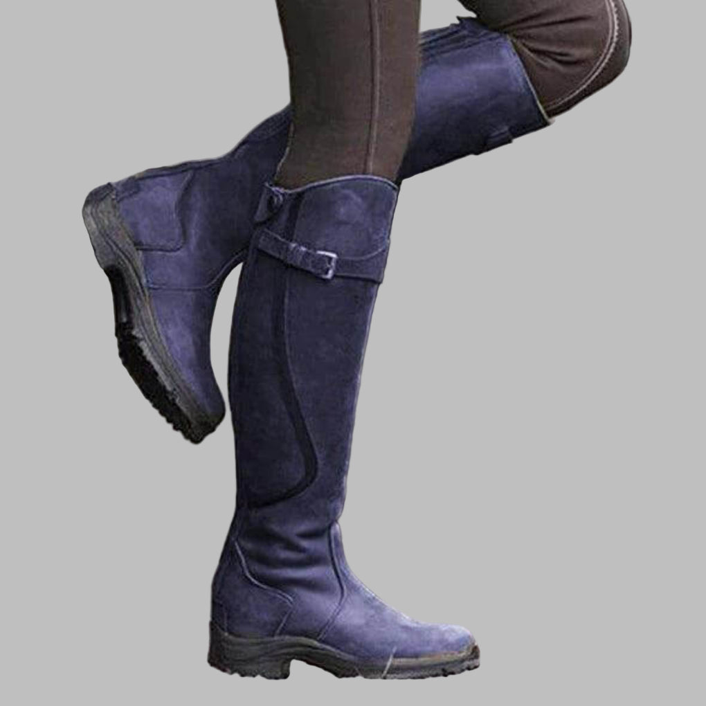 Caitlyn - Scarponi da trekking in pelle da donna con cinturino