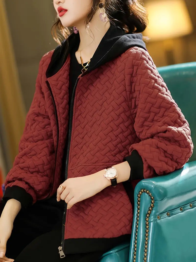Mirelle - Lightweight Quilted Hoodie Coat for Women - photo 8