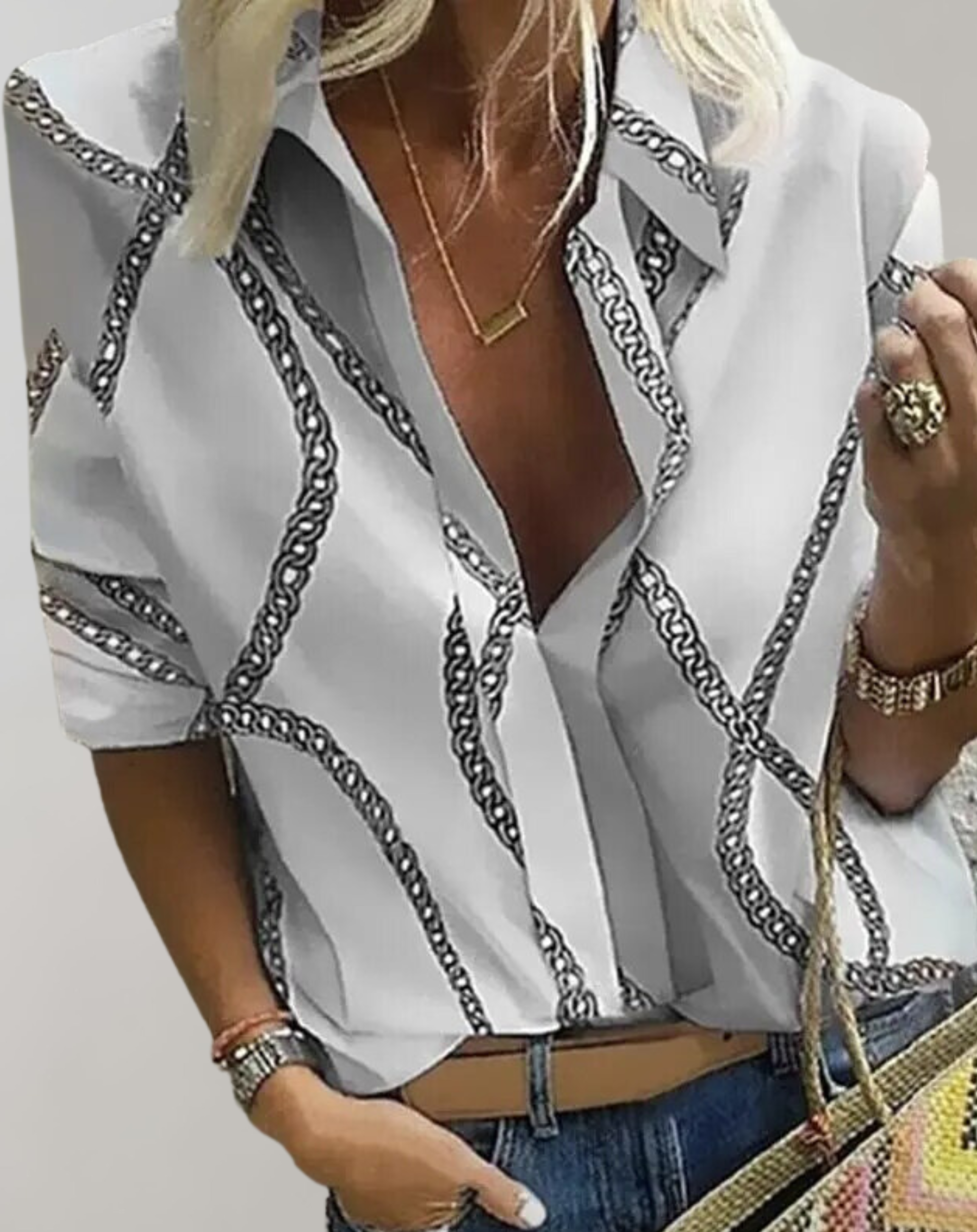 Women's Long Sleeve Satin Blouse for Work and Evenings - photo 3