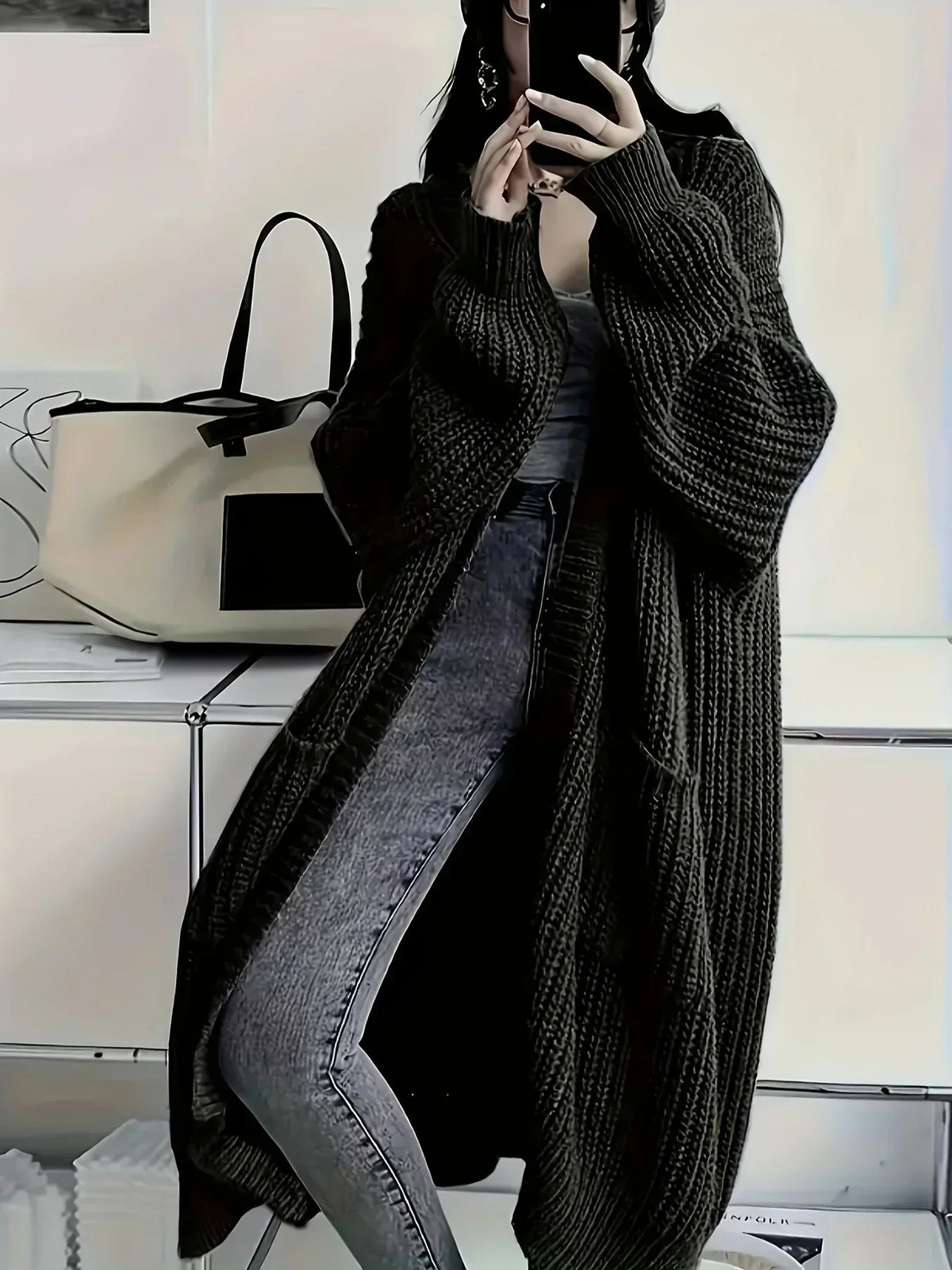 Women's Long Oversized Cardigan