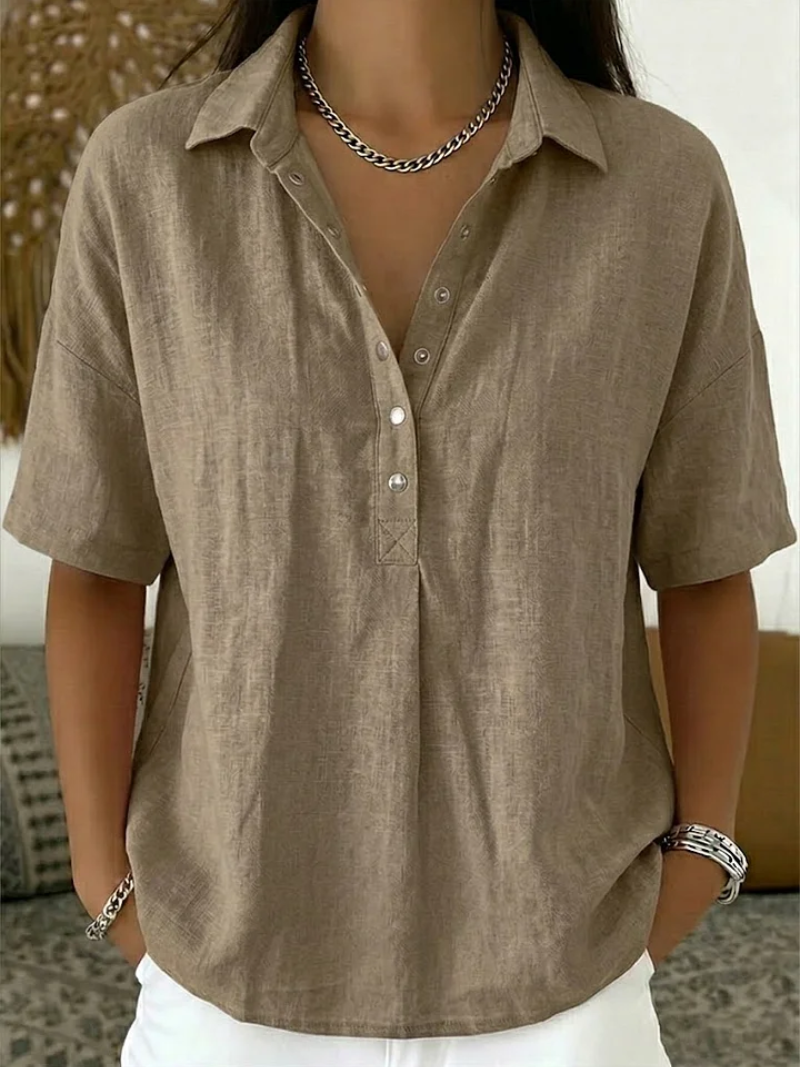 Viorica - Women's Shirt with Classic Collar