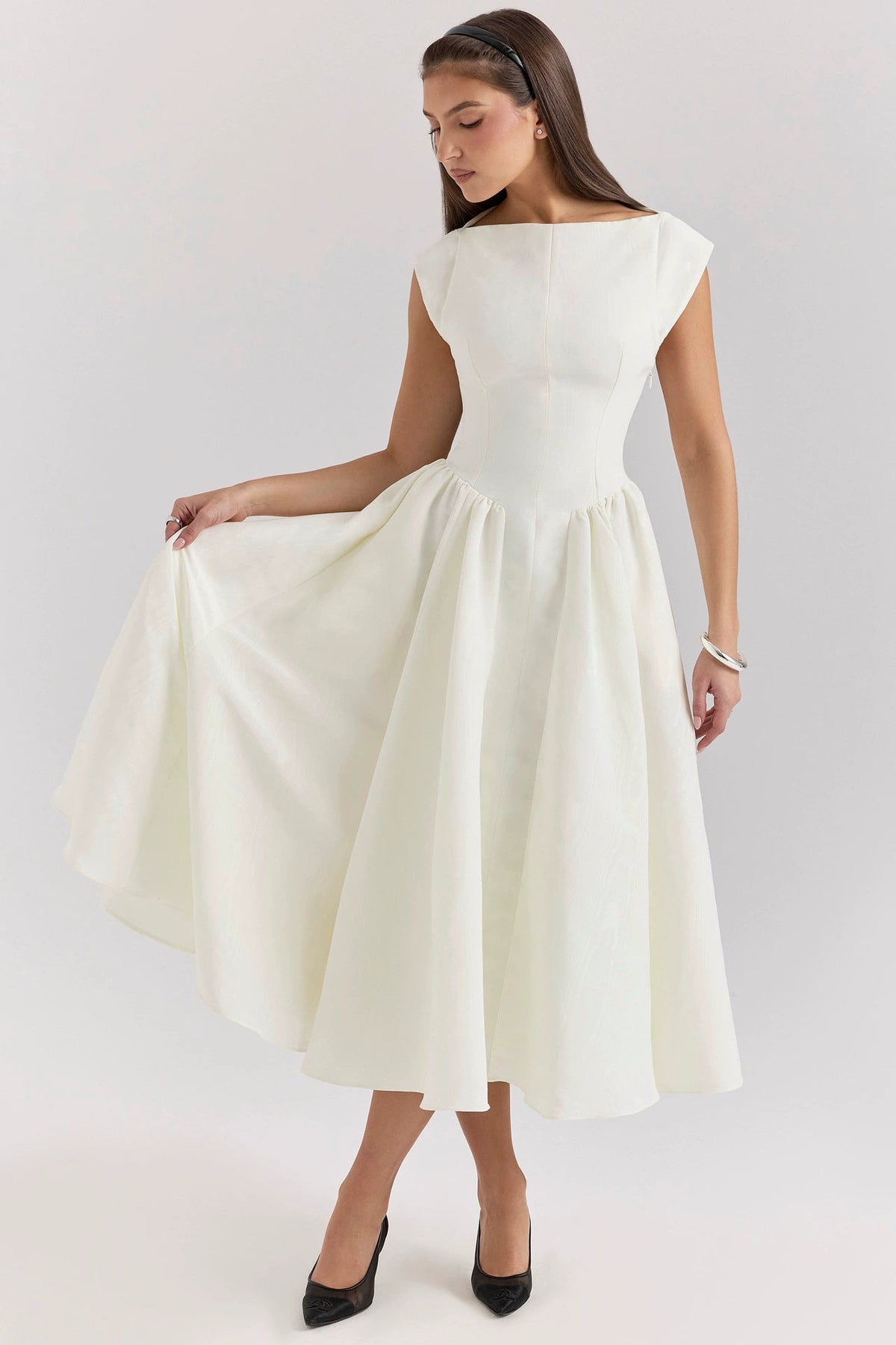 Women’s Fit-and-Flare Midi Dress - photo 4