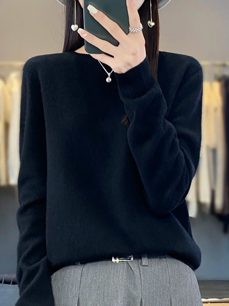 Women's Luxe Soft-Knit Crew Neck Sweater - photo 8