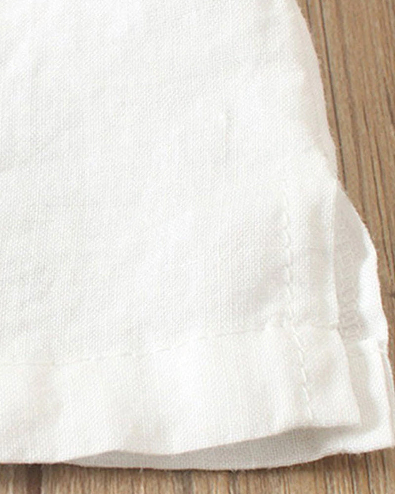 Charlie - Women's Crew Neck Cotton-Linen T-Shirt - photo 10