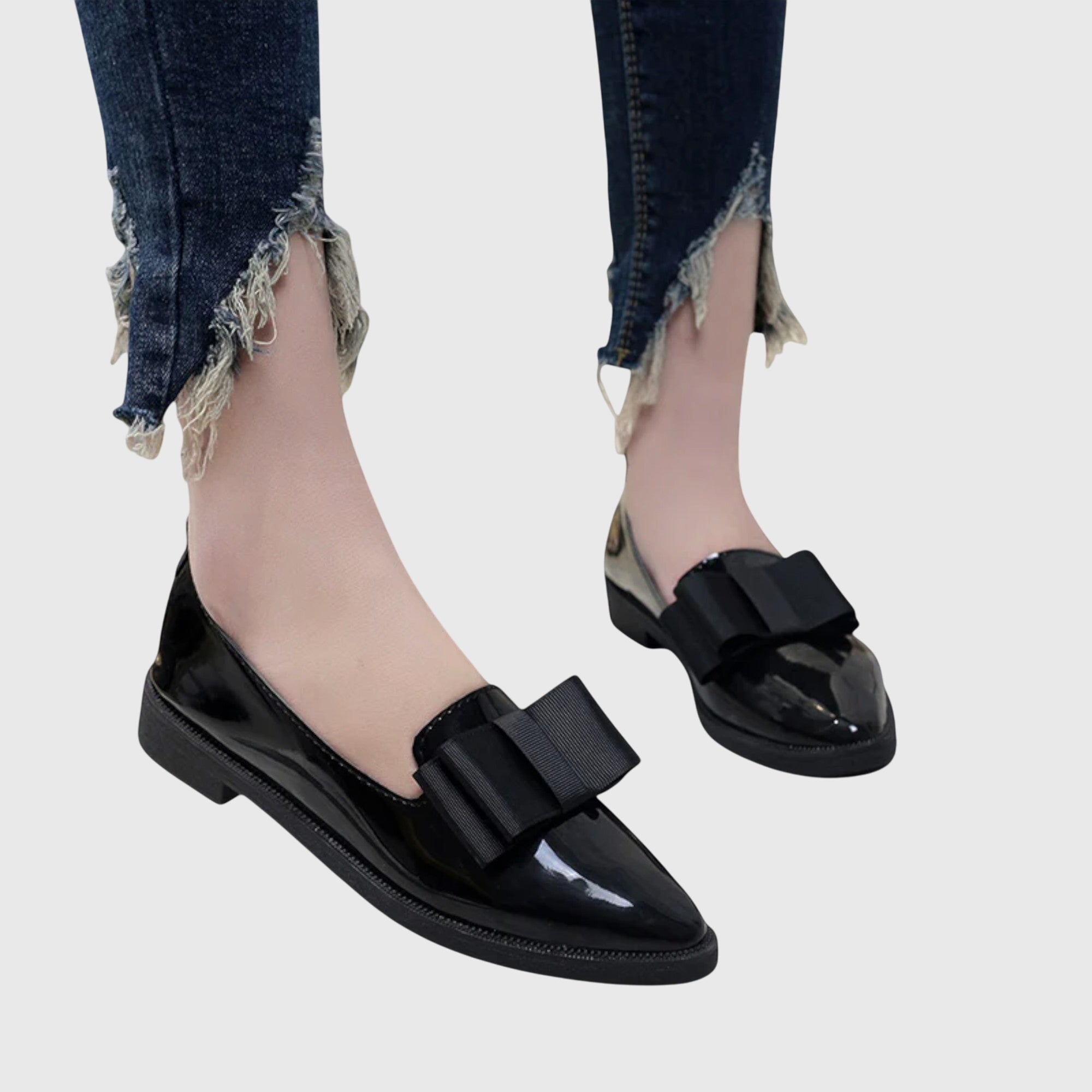 Anya – mocasini ortopedici de damă cu panglică