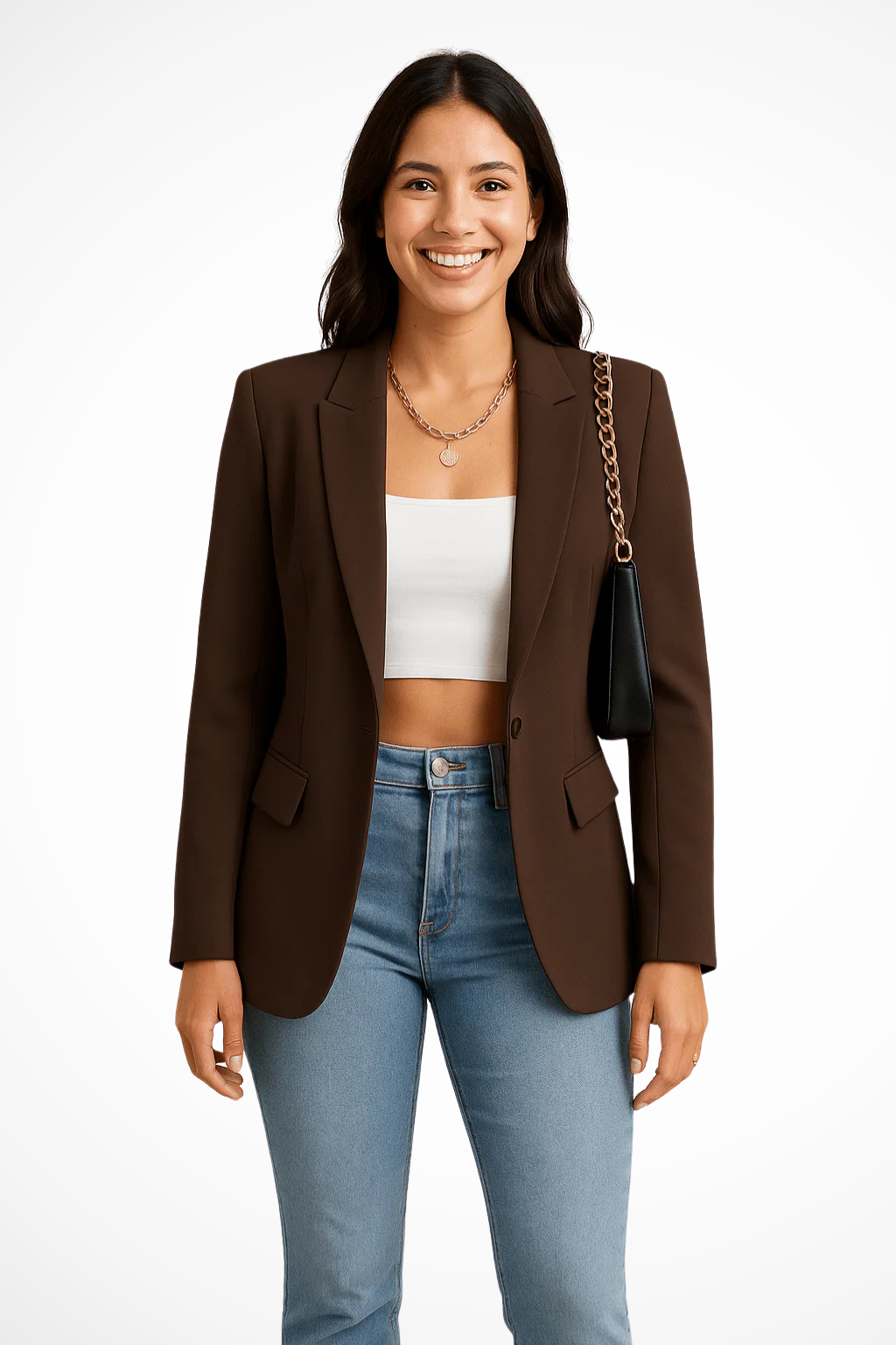 Women's Tailored Blazer Jacket with Structured Fit - photo 4