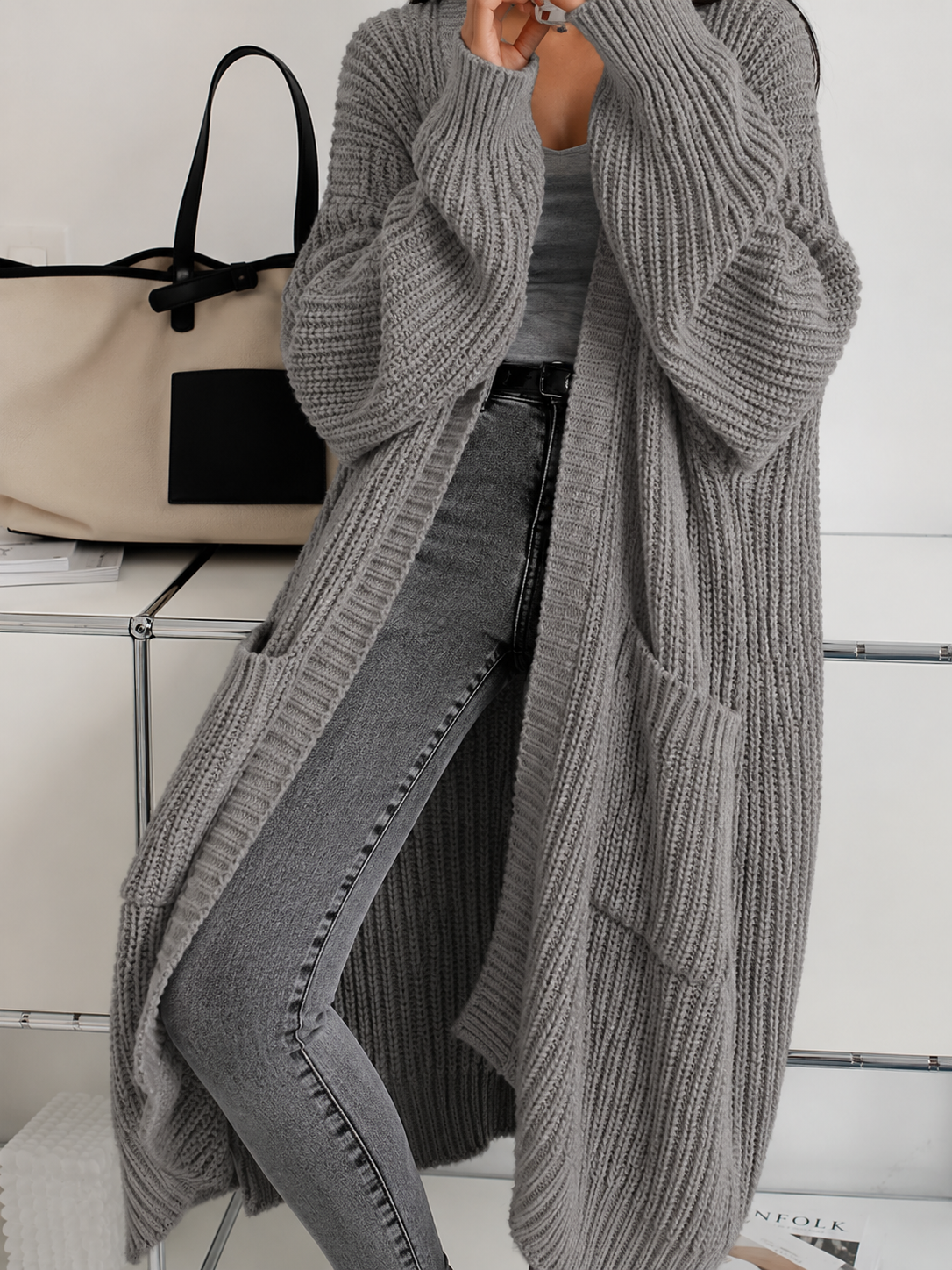 Women's Long Oversized Cardigan