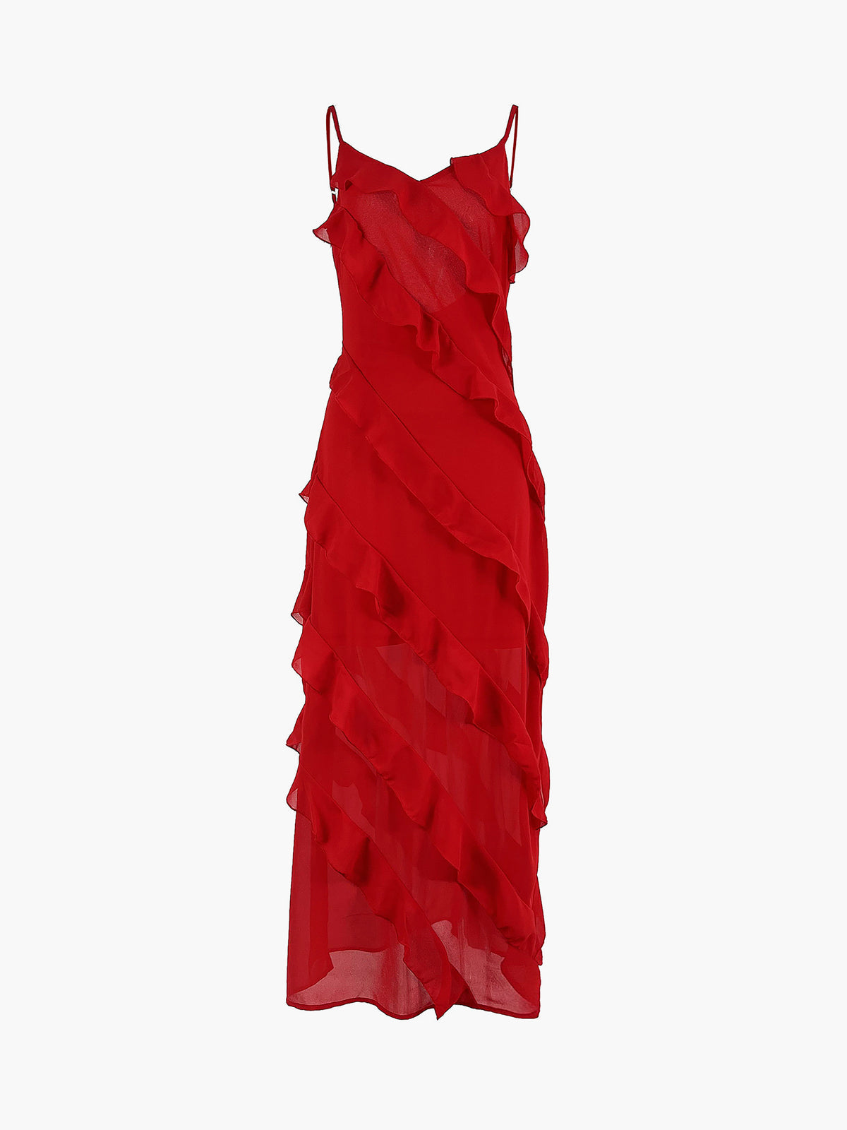 Women's Ruffled Evening Gown for Formal Events - photo 3