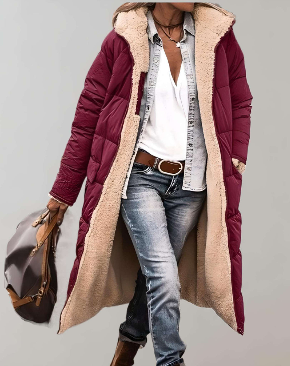 Daisy - Women's Winter Quilted Coat with Lining - photo 7