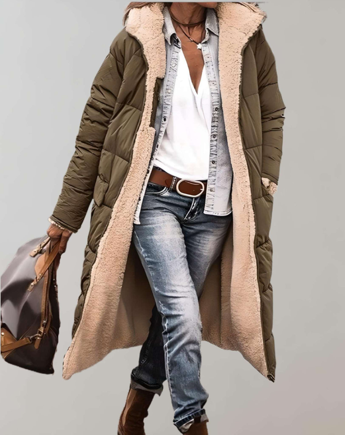 Daisy - Women's Winter Quilted Coat with Lining - photo 6