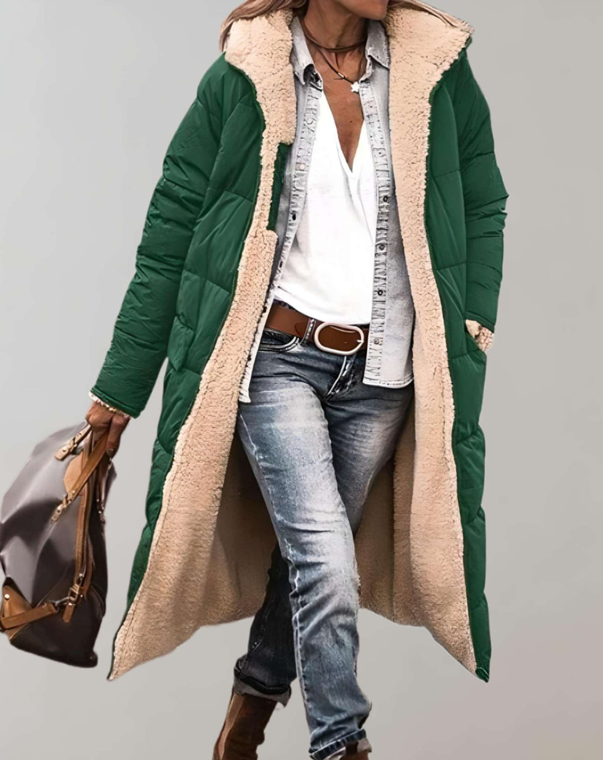 Daisy - Women's Winter Quilted Coat with Lining - photo 5