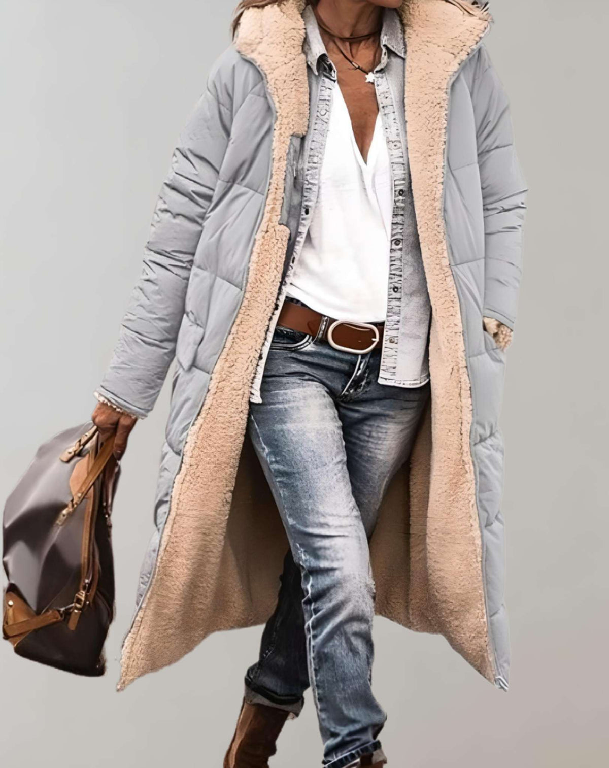 Daisy - Women's Winter Quilted Coat with Lining - photo 3