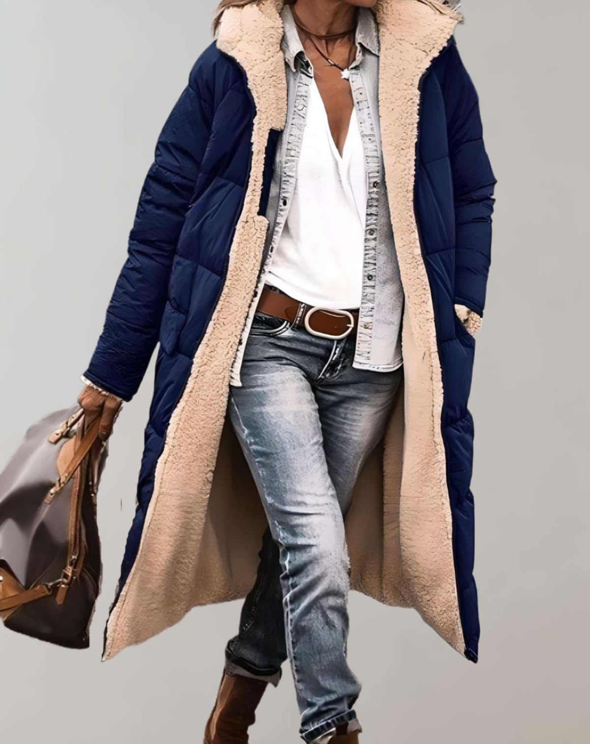 Daisy - Women's Winter Quilted Coat with Lining - photo 4