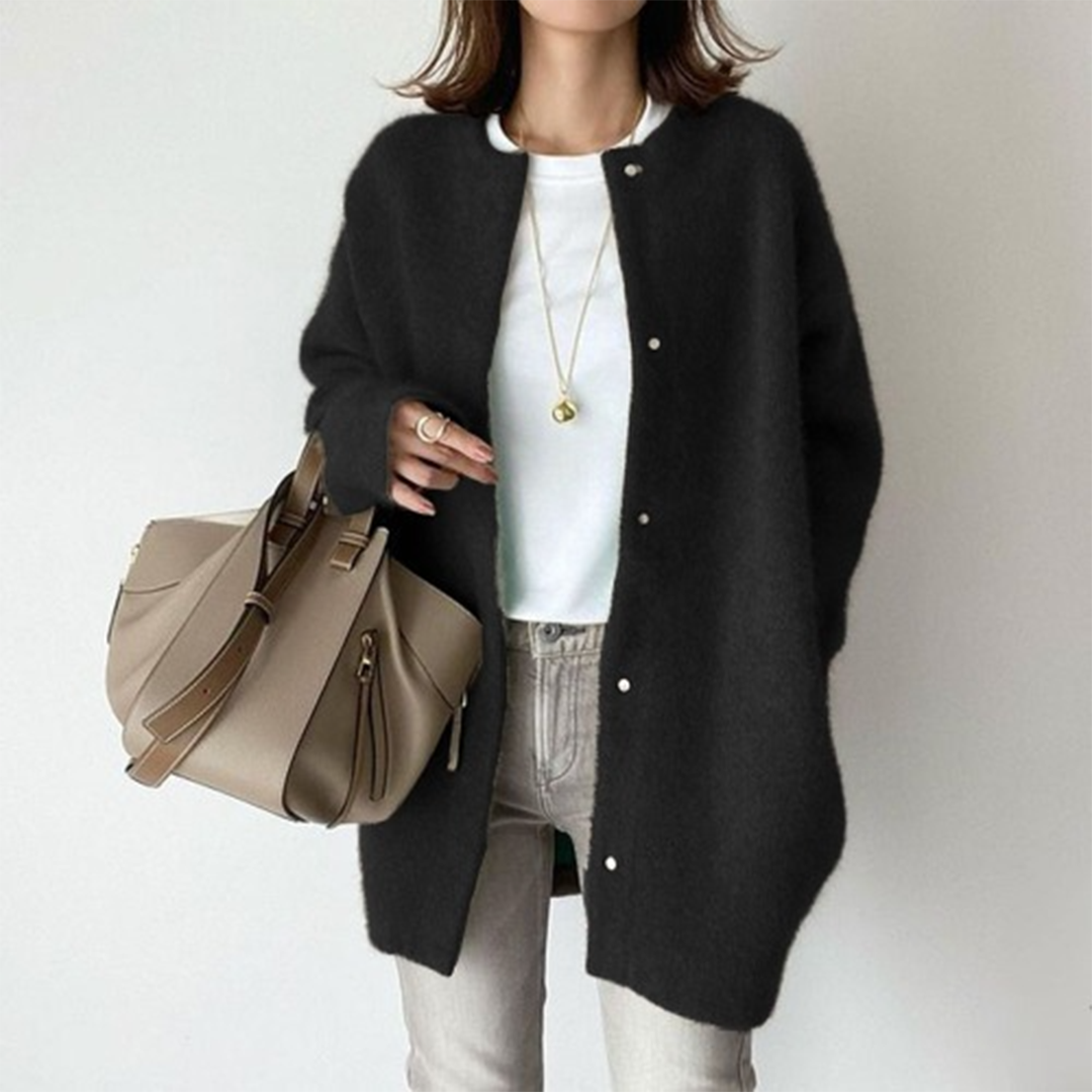 Kimberly - Women's Elegant Relaxed Fit Warm Winter Cardigan - photo 2