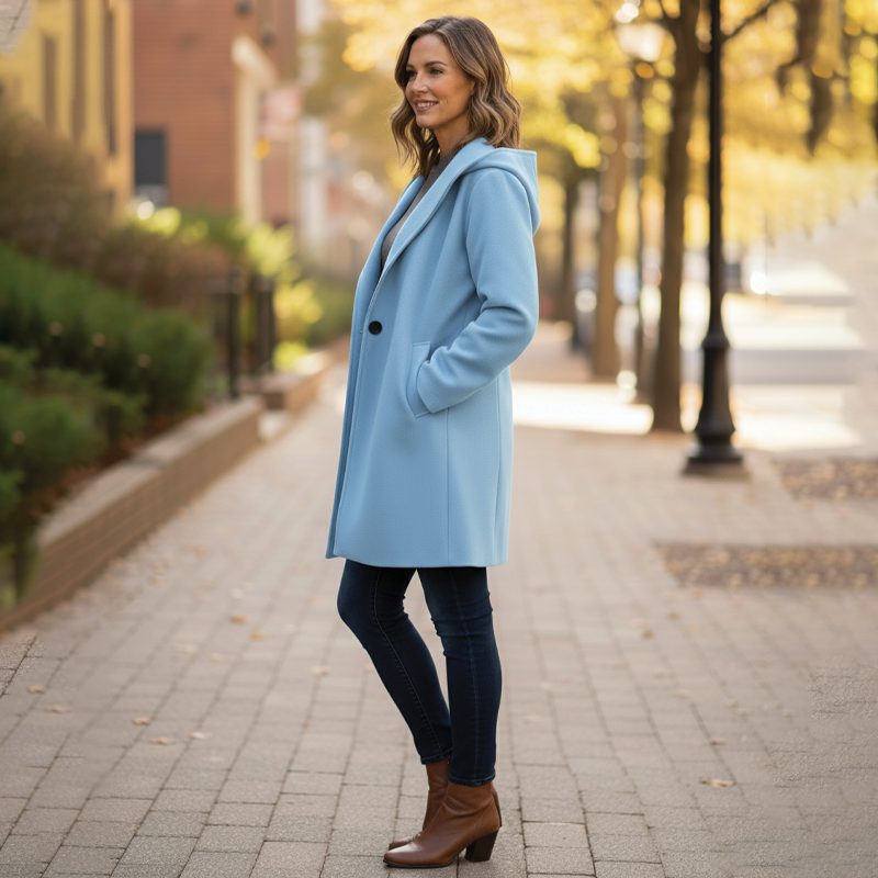 Women's Hooded Oversized Coat for Cold Days