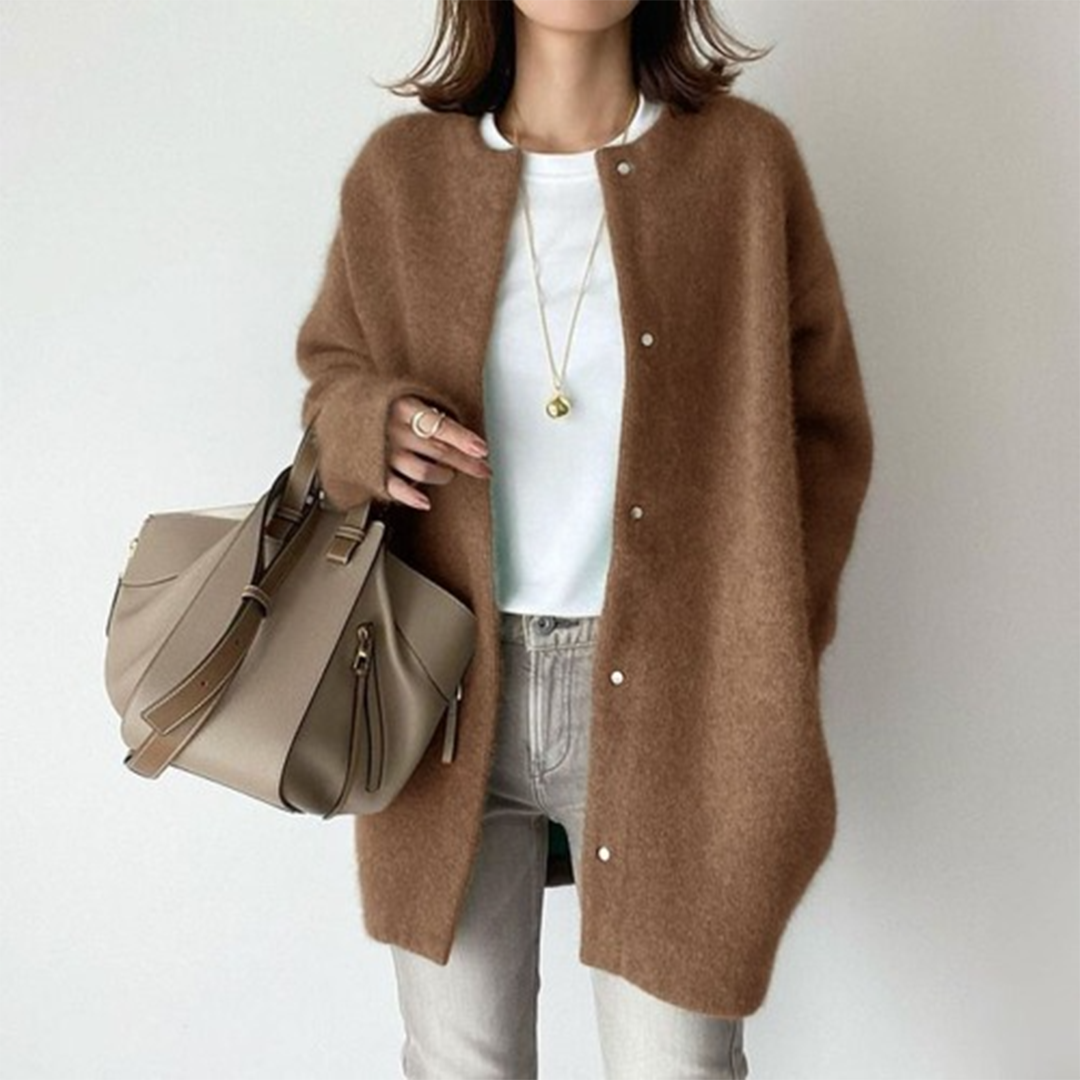 Kimberly - Cardigan invernale caldo ed elegante dalla vestibilità comoda