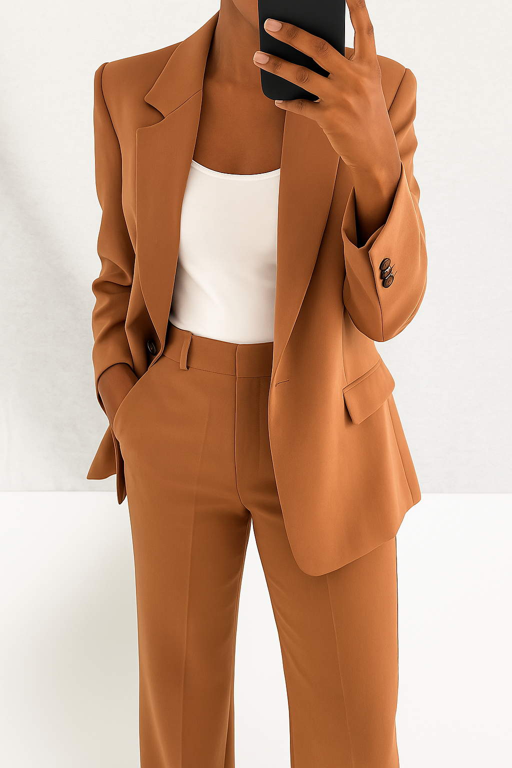 Chloe - Set de blazer și pantaloni croit pentru damă