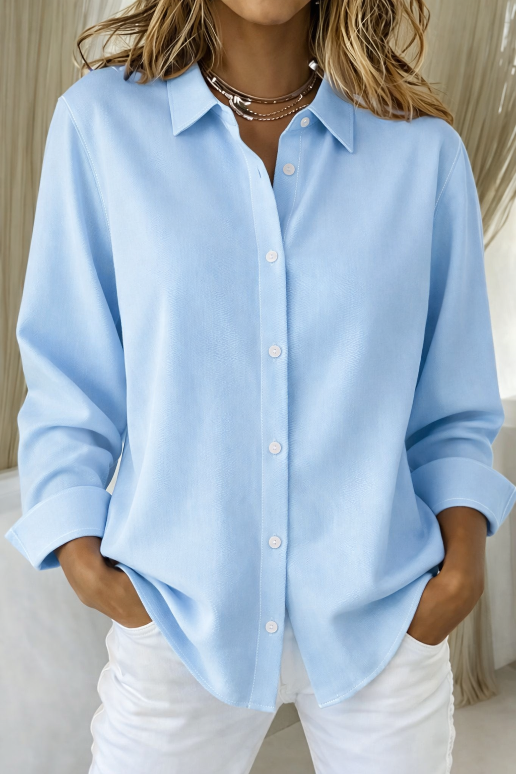Sophie - Women's Elegant Button Blouse - photo 6