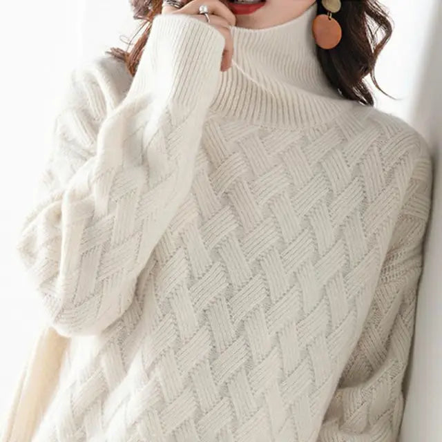 Stylish Cashmere Turtleneck | Luxury Autumn Sweater - photo 2