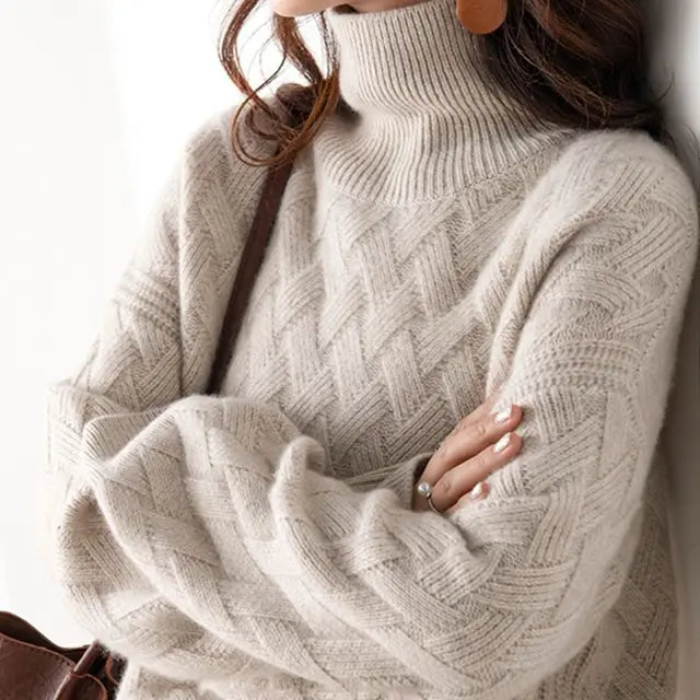 Stylish Cashmere Turtleneck | Luxury Autumn Sweater - photo 1