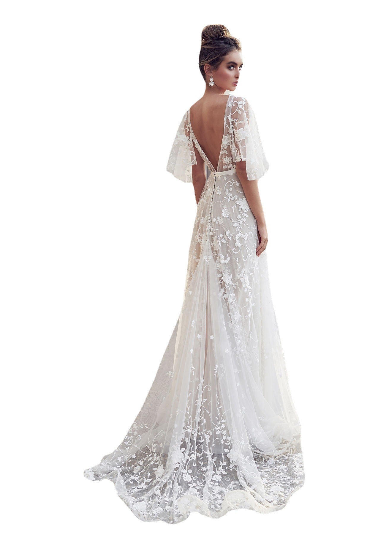 Eliza - Abito lungo floreale da donna per occasioni estive e formali