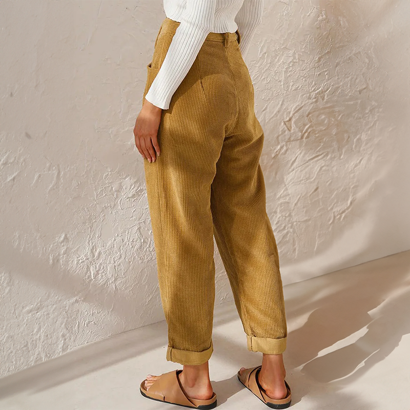 Heidi - High Waist Corduroy Pants - photo 7