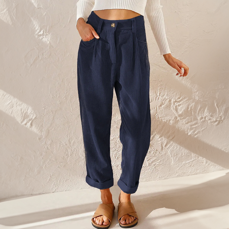 Heidi - High Waist Corduroy Pants - photo 4