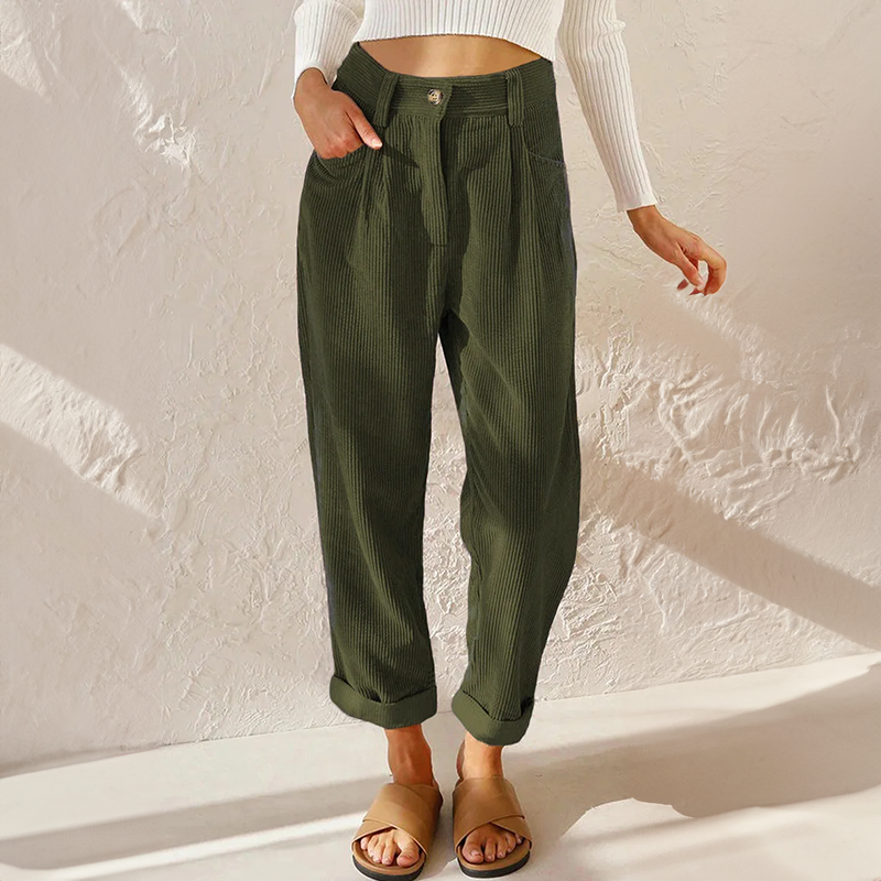Heidi - High Waist Corduroy Pants - photo 5